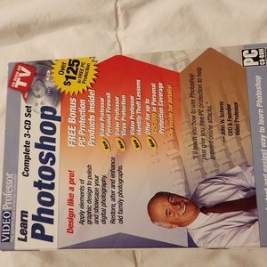 3 cd set new never used to learn photoshop